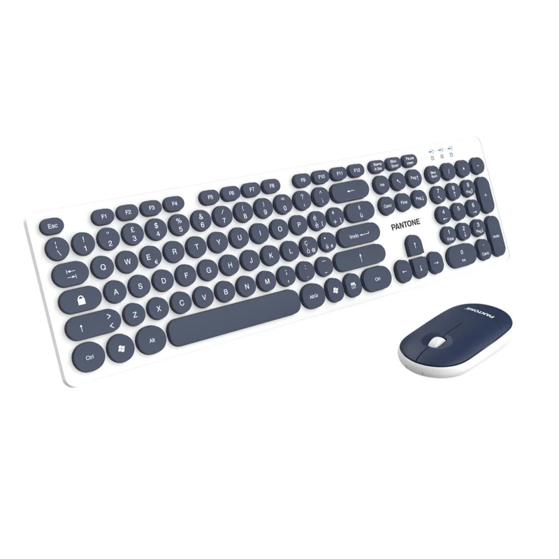 PANTONE PT-MK004N KIT TASTIERA FULL SIZE WIRELESS + MOUSE 2 TASTI DONGLE USB PER CONNESSIONE