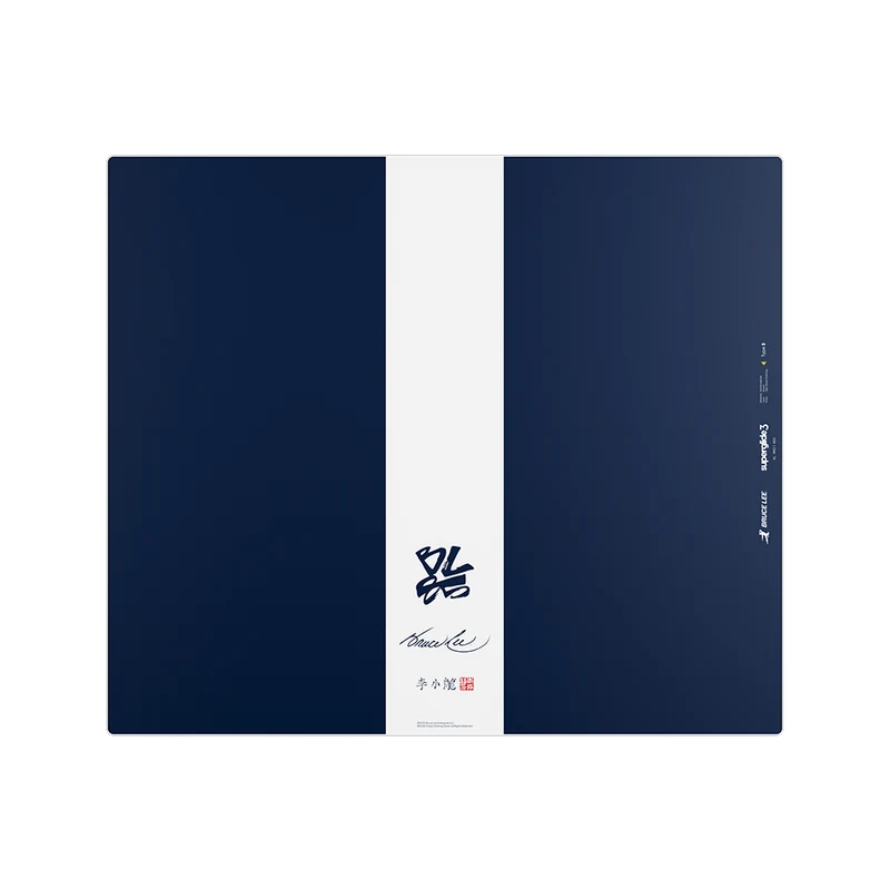 [Bruce Lee 85th Edition] Superglide3 Glass Mousepad XL - NAVY