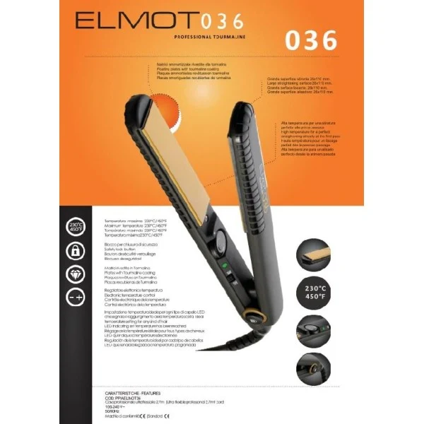 PIASTRA ELMOT NERO 43W