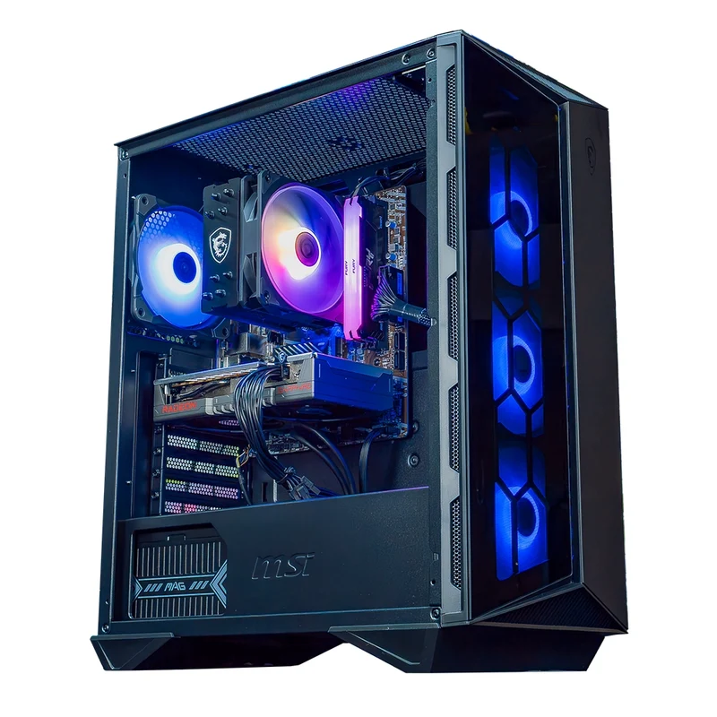 FlowUp Silver - AMD RX 9060XT 8GB - AMD Ryzen 5 5600 - 16GB DDR4 - SSD 1TB