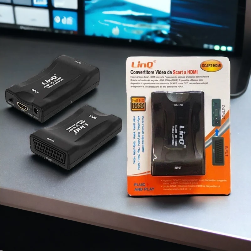 CONVERTITORE DA SCART A HDMI LINQ SCART-HDMI