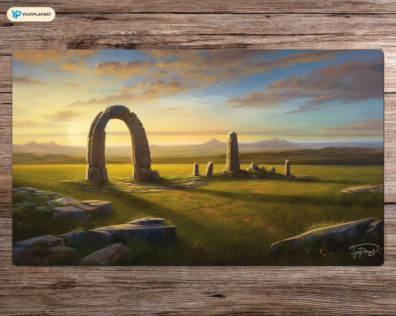 Spectral Stone Arch - MTG Spielmatte - 24 x 14 inches - MTG Geschenke - MTG Zubehör - Magie Tischmatte