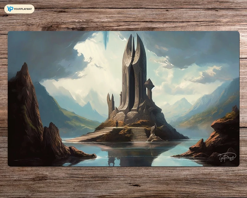 Enigmatic Ruins - MTG Spielmatte - 24 x 14 inches - MTG Geschenke - MTG Zubehör - Magie Tischmatte