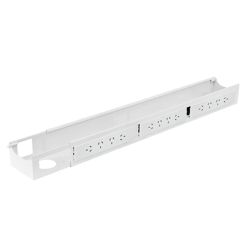 Quad Frame Channel + Mounting Bracket - White / 12 Plugs