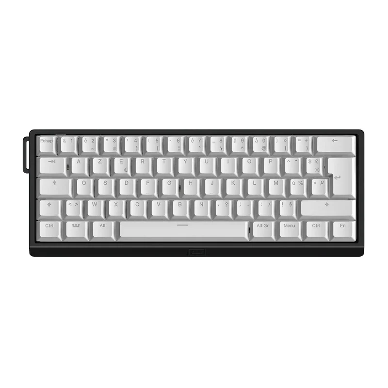 Wooting 60HE v2 AIu ISO FR Black - PBT White