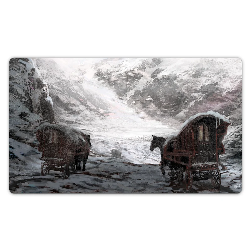 Caravans Crossing the Northern Mountains Playmat