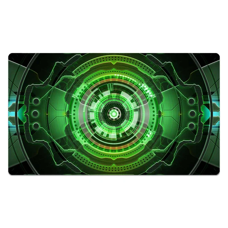Green Mechanical Interface Mouse Pad