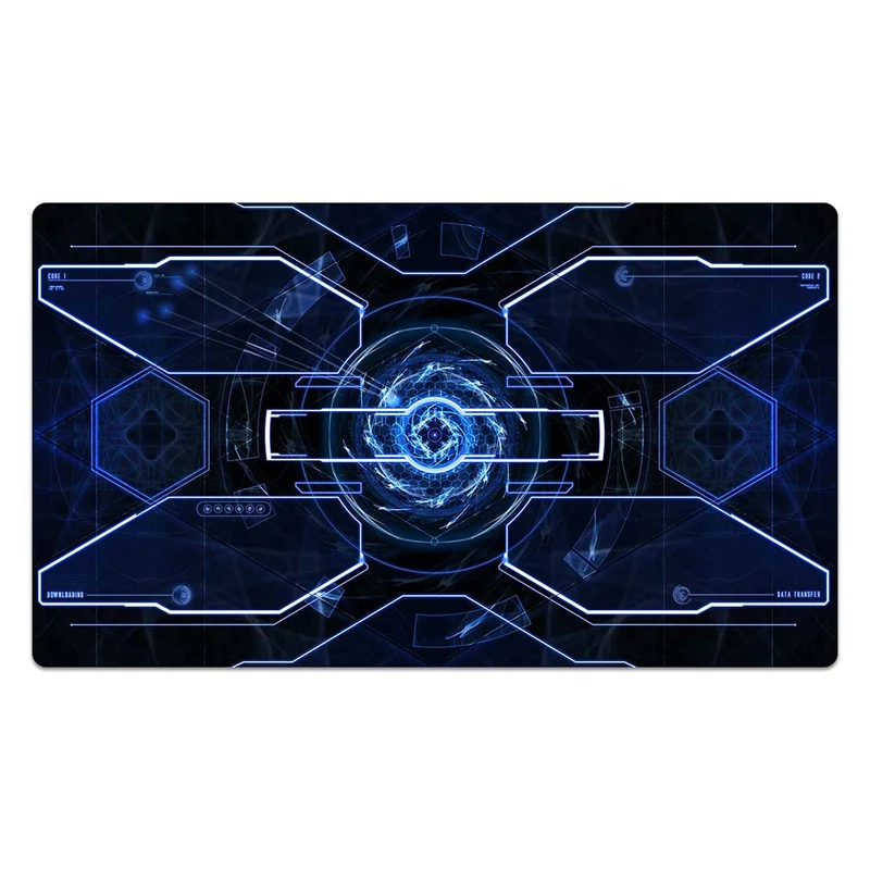 Blue Mech Interface Mouse Pad