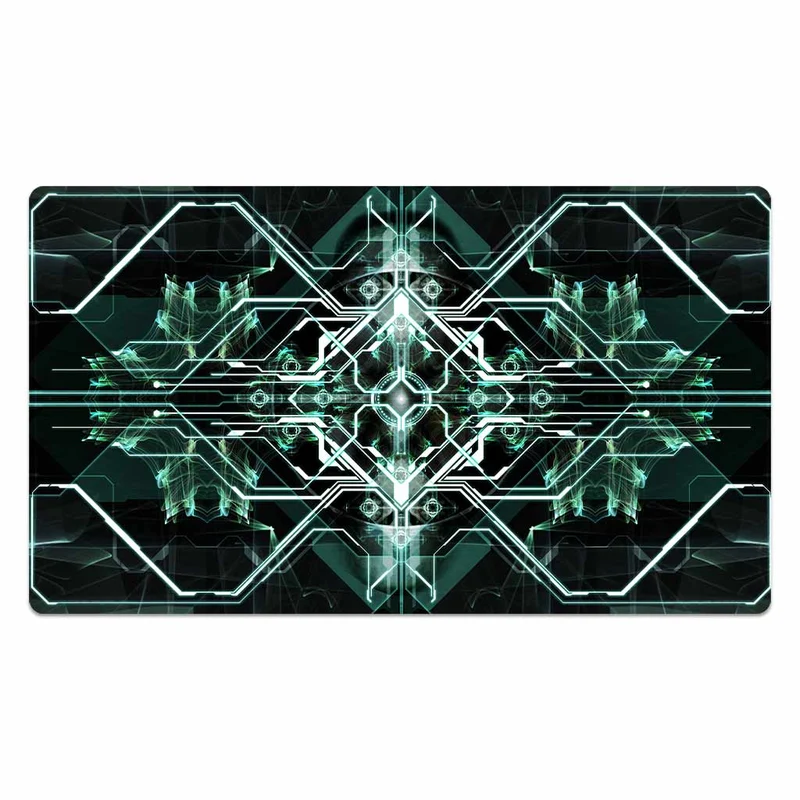 Emerald Cyberpunk Machine Playmat