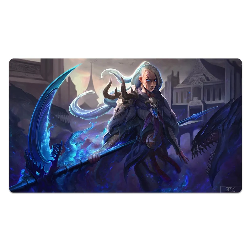Blue-eyed Templar Scythe Mouse Pad