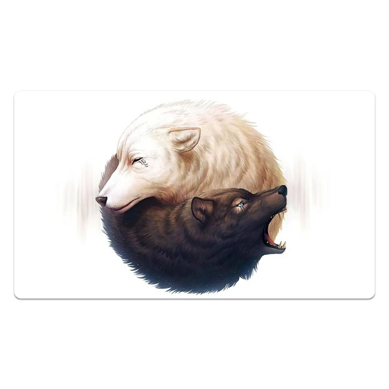 Yin And Yang Wolves Playmat