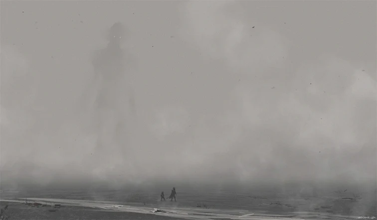 Giant Monster In The Mist Playmat