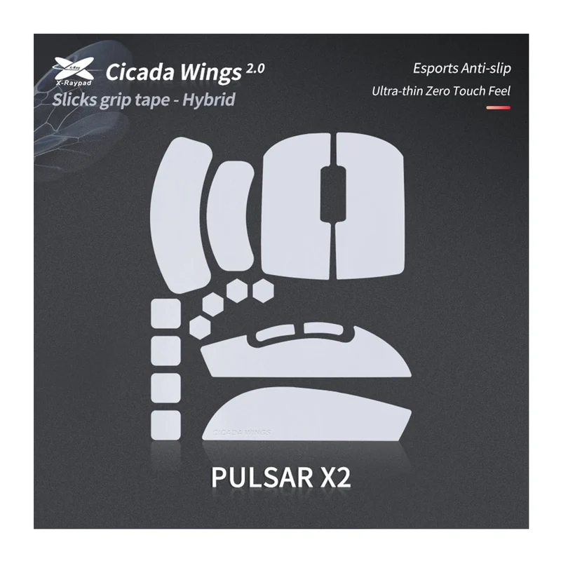 X-Raypad Cicada Wings 2.0 Grips Pulsar X2 White