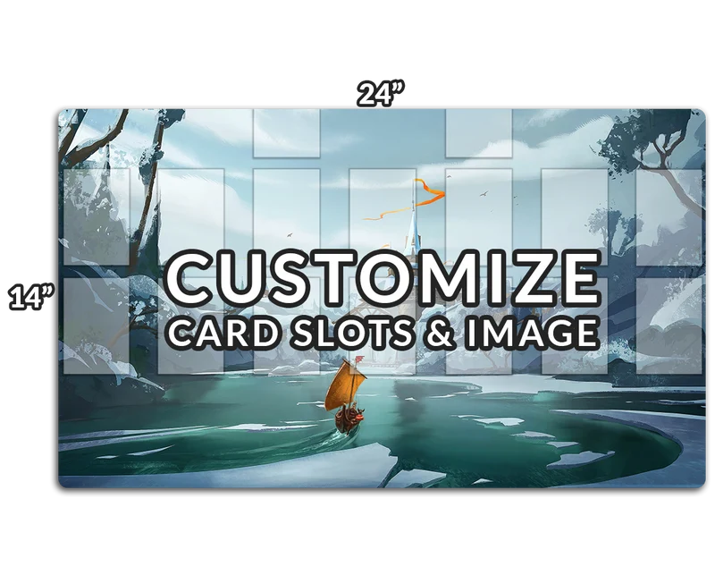 Custom Playmat With Clear Card Zones
