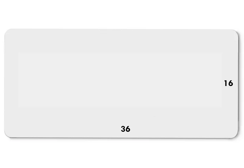 36' by 16' inches custom playmat