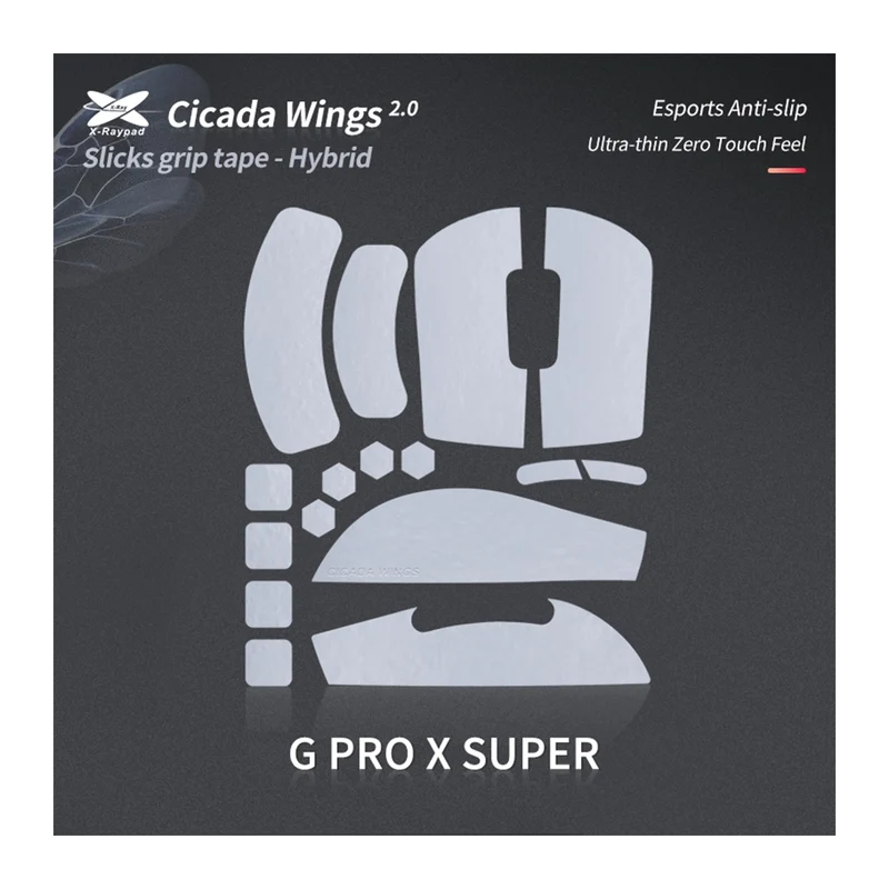 X-Raypad Cicada Wings 2.0 Grips Logitech G Pro X Superlight / Superlight 2 White