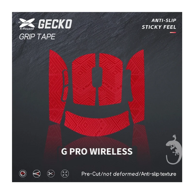 X-Raypad Geckos Grips Logitech G Pro Wireless Red