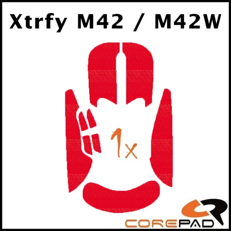 Corepad Grips Xtrfy M42 / M42 Wireless Soft Red